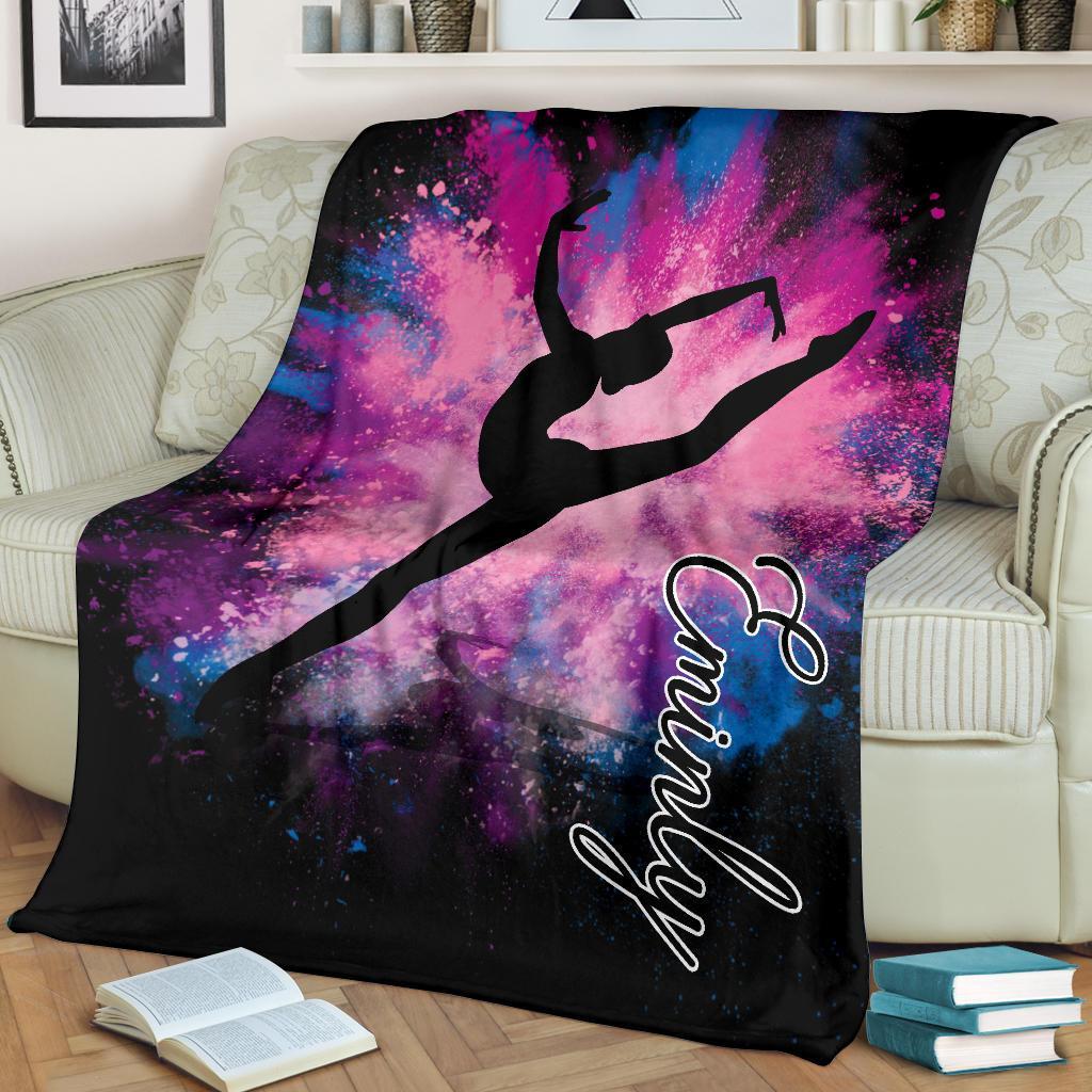 litzzy Personalized Gymnastic Fleece Blanket - Tlno1311202 Quilt Blanket   