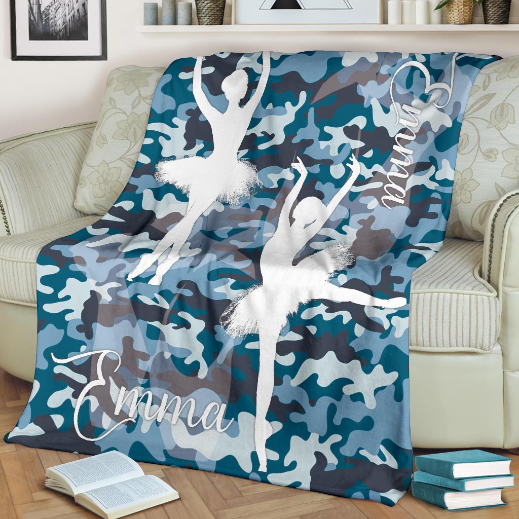 litzzy Personalized Ballet Fleece Blanket - Latg2311201 Quilt Blanket   