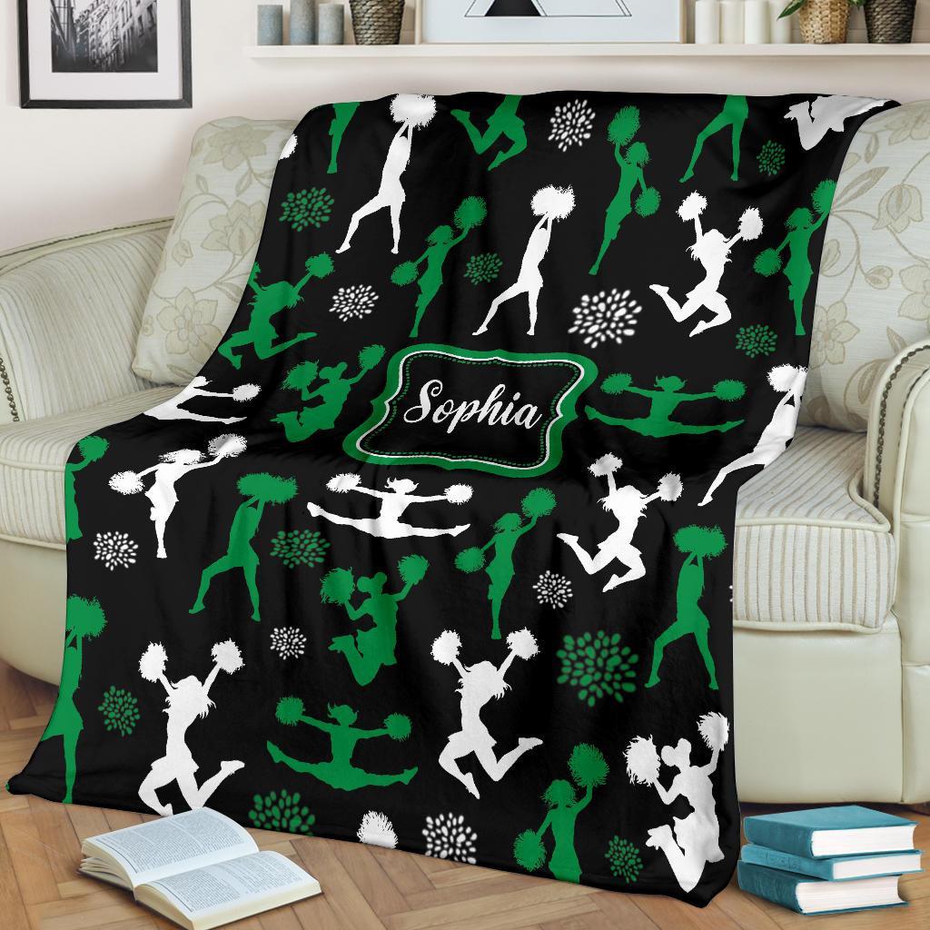 litzzy Personalized Cheerleader Collection Fleece Blanket - Tlnb1711201 Quilt Blanket   