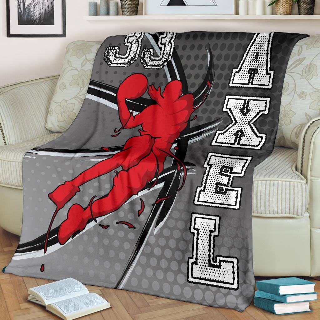 litzzy Personalized Basketball Fleece Blanket - Latg1011202 Quilt Blanket RED 50 X 60 
