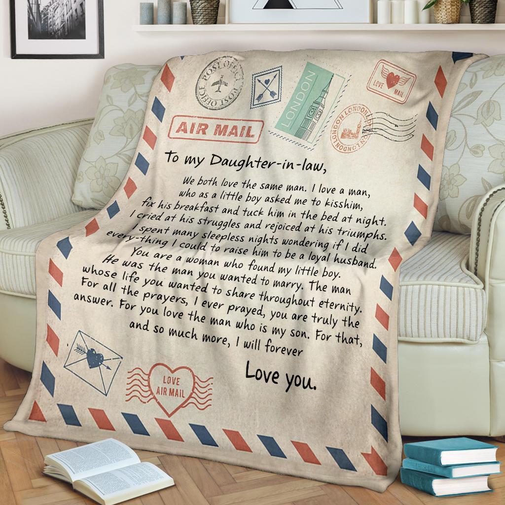 litzzy To My Daughter - In - Law Fleece Blanket - Lath040802 Quilt Blanket   