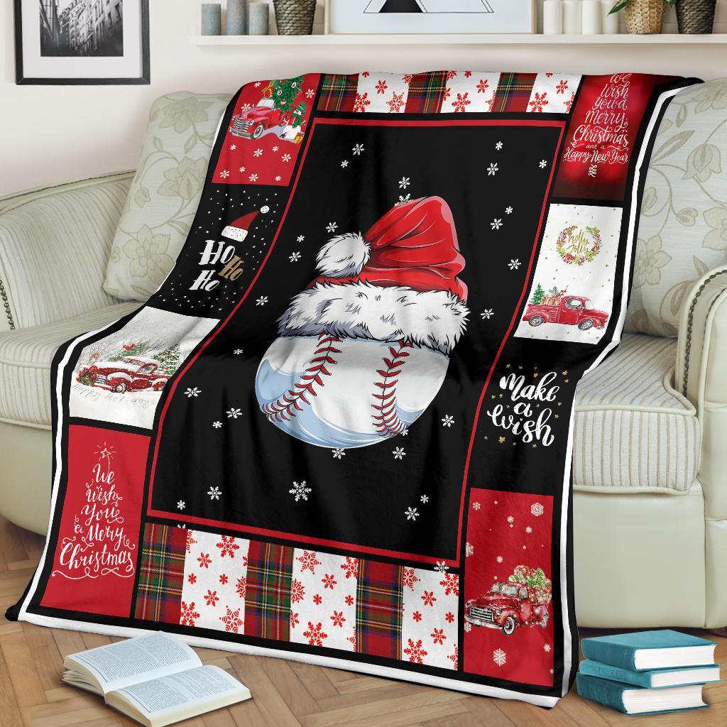 litzzy Sport Santa Xmas Fleece Blanket - Lath2011201 Quilt Blanket   