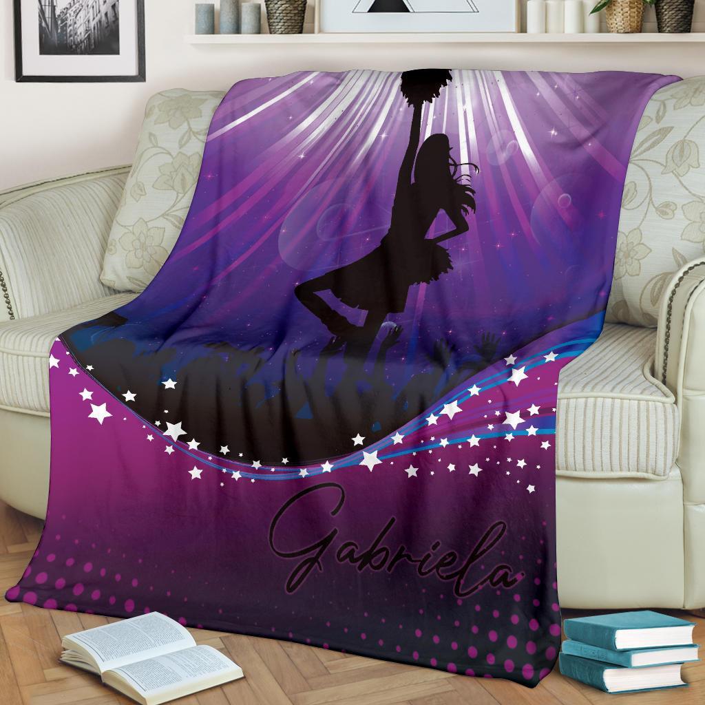 litzzy Personalized Cheerleader Fleece Blanket - Lath1911202Ki Quilt Blanket   