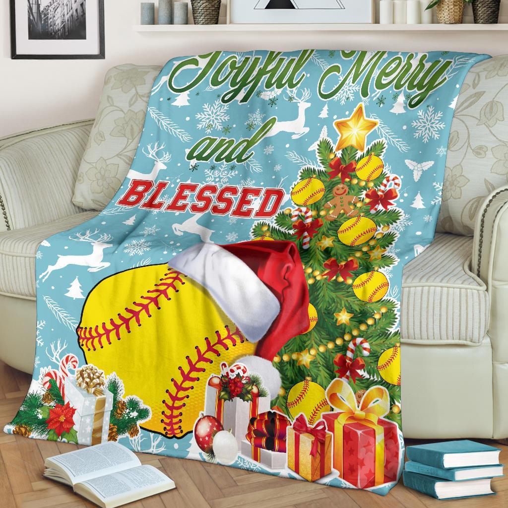 litzzy Joyful Merry Fleece Blanket - Latg2411202 Quilt Blanket   