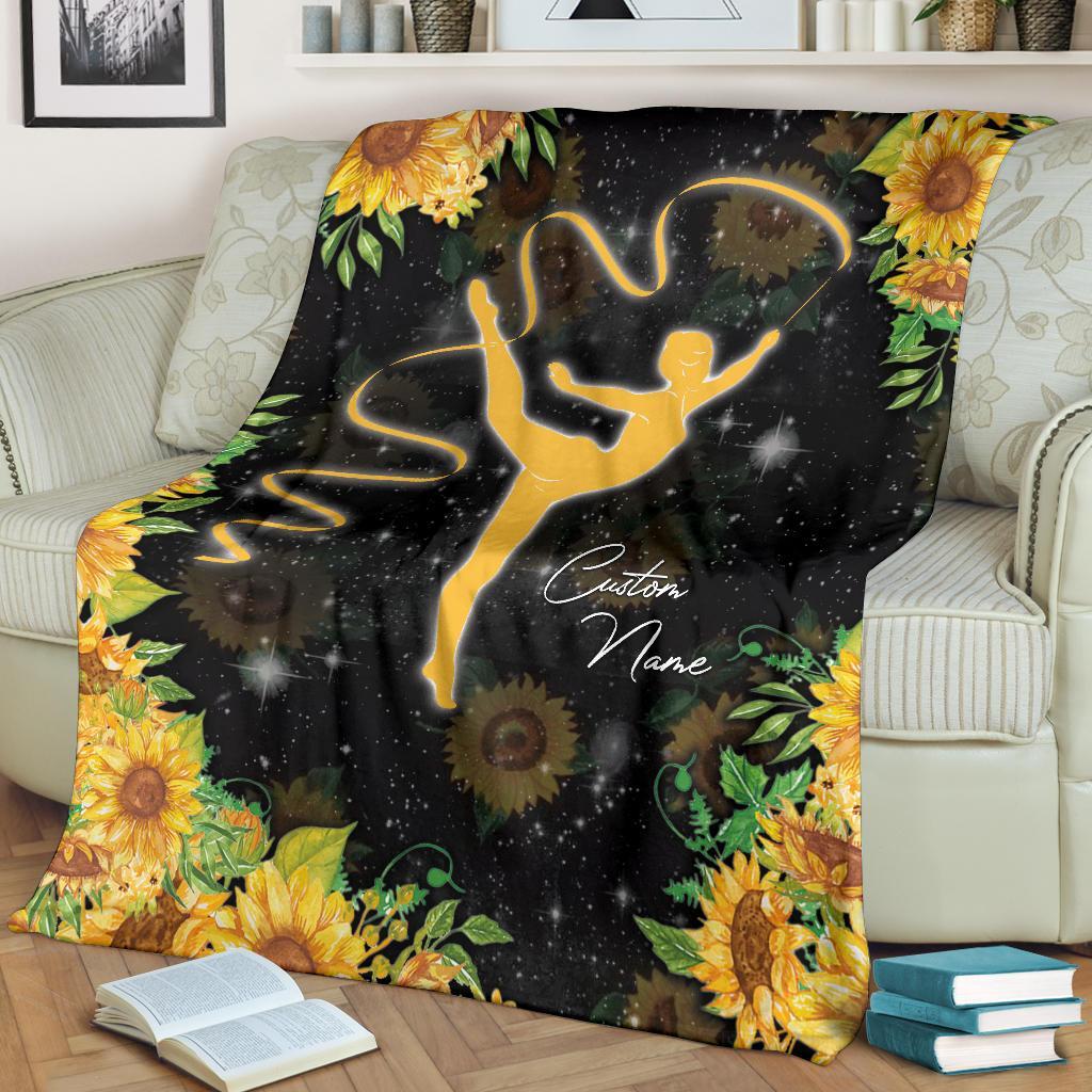 litzzy Personalized Gymnastic Fleece Blanket - Lath0312201 Quilt Blanket   