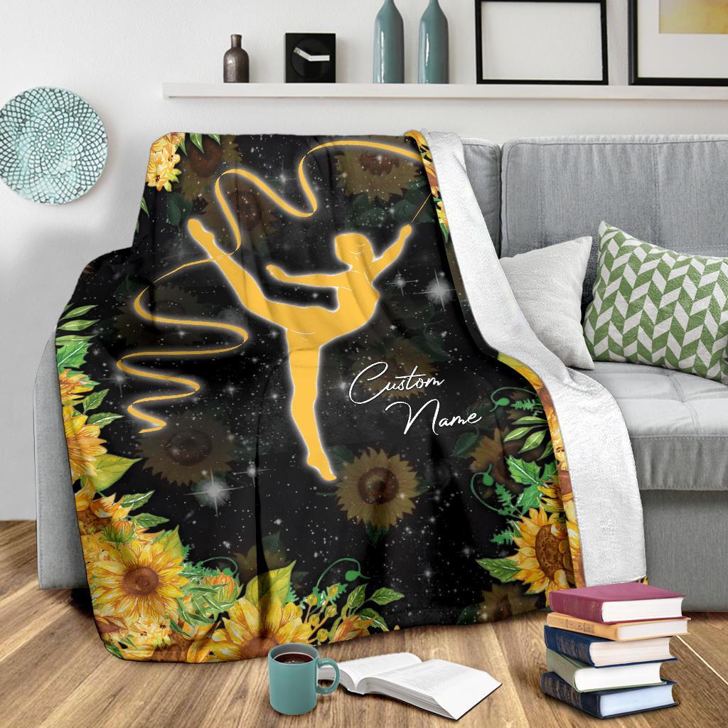 litzzy Personalized Gymnastic Fleece Blanket - Lath0312201 Quilt Blanket   