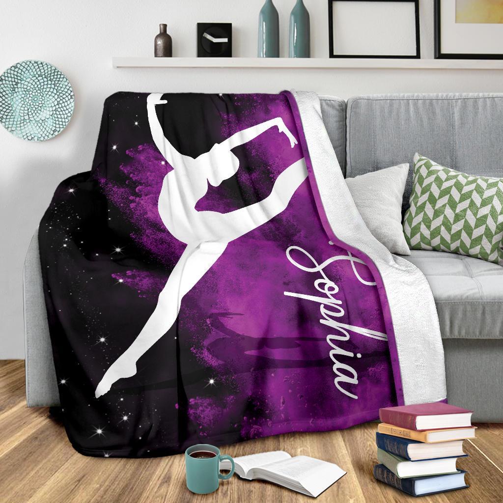 litzzy Personalized Gymnastic Fleece Blanket - Tlno1311202 Quilt Blanket   