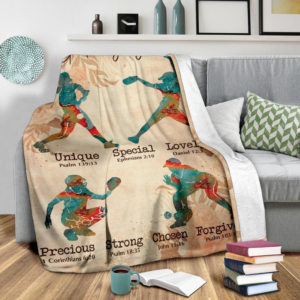 litzzy Softball Gd Says You Are Fleece Blanket - Tlno1711201 Quilt Blanket 50x60  