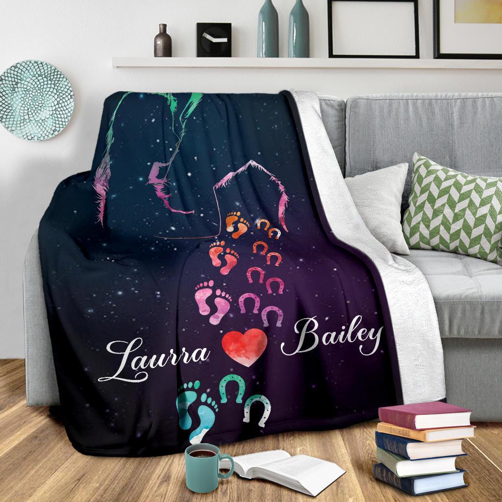 litzzy Personalized Horse Fleece Blanket - Tlnb1611201 Quilt Blanket   