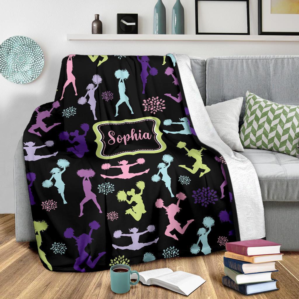 litzzy Personalized Cheerleader Collection Fleece Blanket - Tlnb1711201 Quilt Blanket   