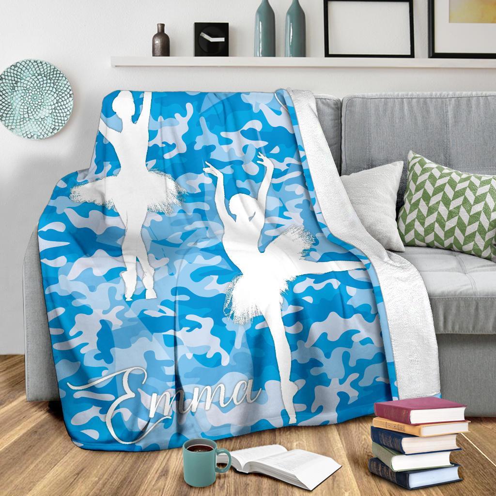 litzzy Personalized Ballet Fleece Blanket - Latg2311201 Quilt Blanket   