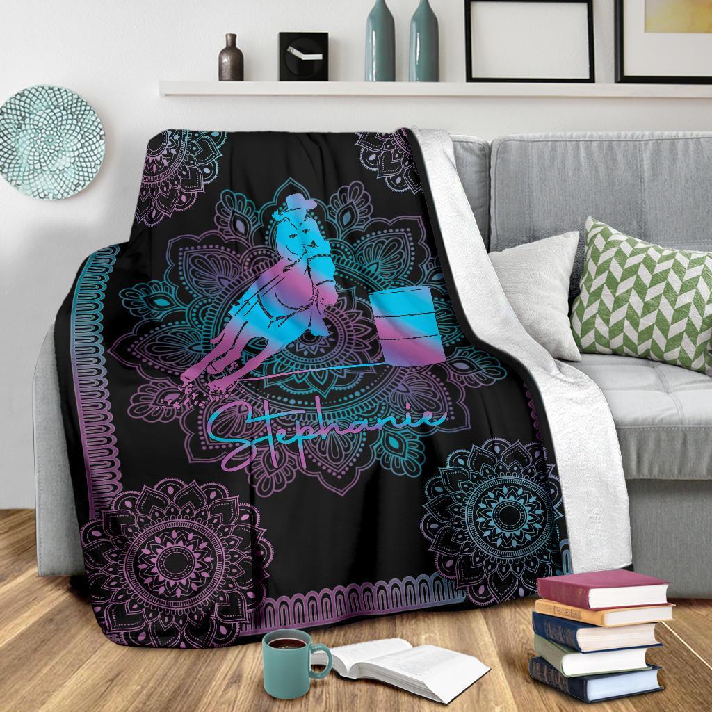 litzzy Personalized Horse Girl Fleece Blanket - Tltm2011201 Quilt Blanket   