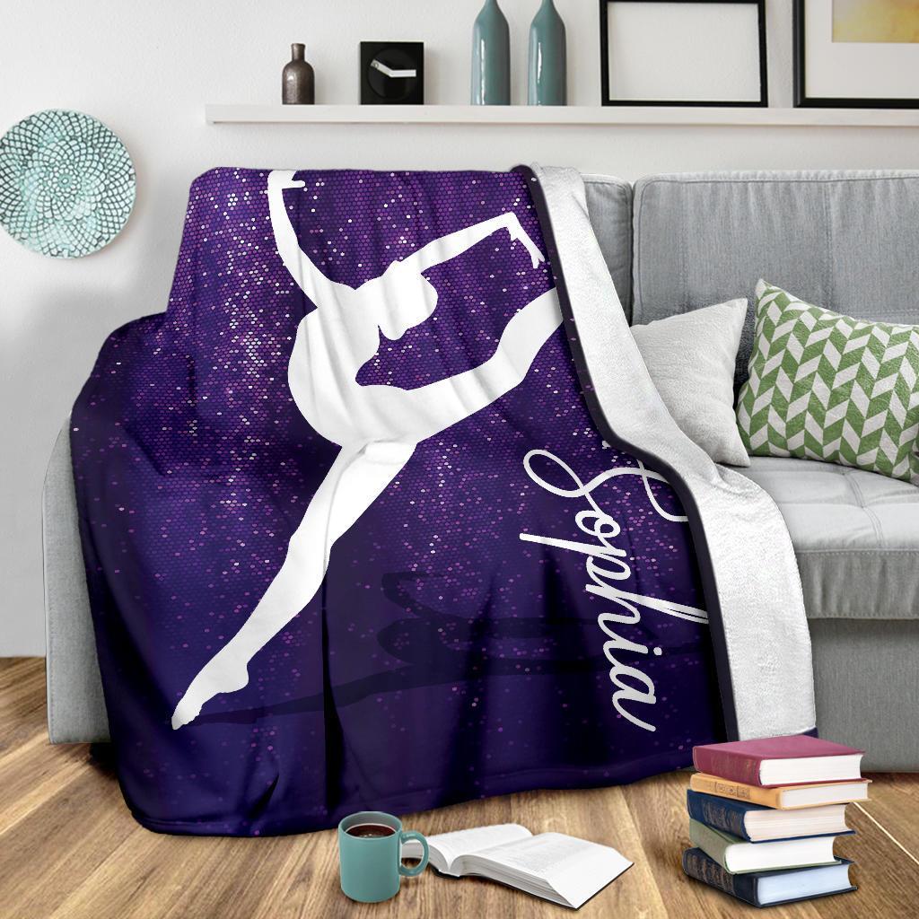 litzzy Personalized Gymnastic Fleece Blanket - Tlno1311202 Quilt Blanket   