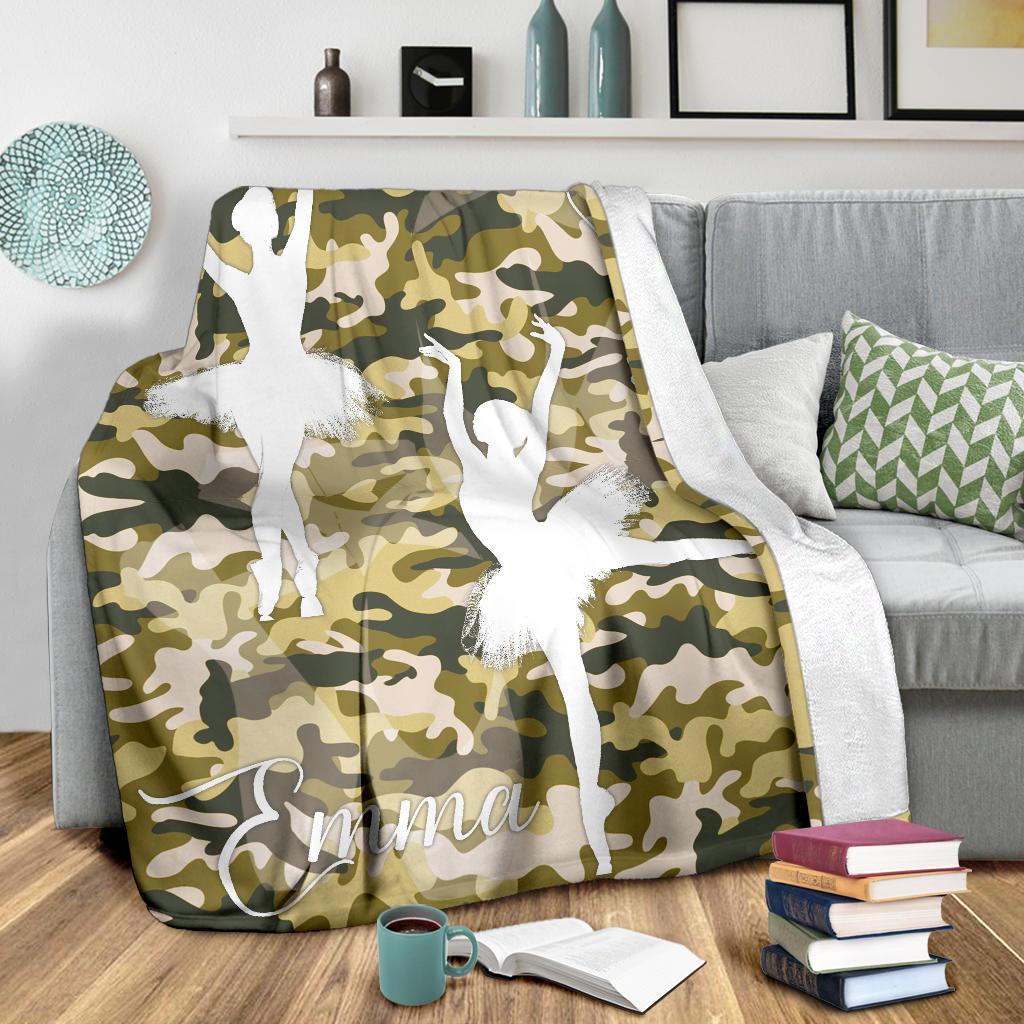 litzzy Personalized Ballet Fleece Blanket - Latg2311201 Quilt Blanket   