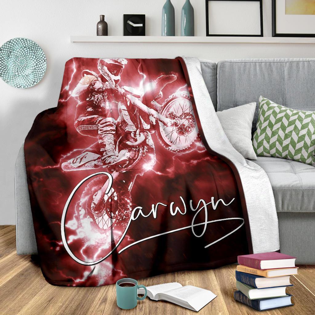 litzzy Personalized Motorcycle Fleece Blanket - Lath1311204 Quilt Blanket   