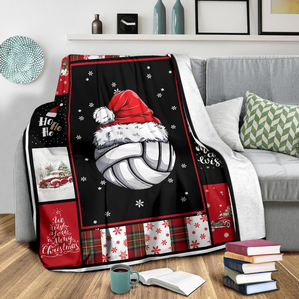 litzzy Sport Santa Xmas Fleece Blanket - Lath2011201 Quilt Blanket VOLLEYBALL 60 x 80 