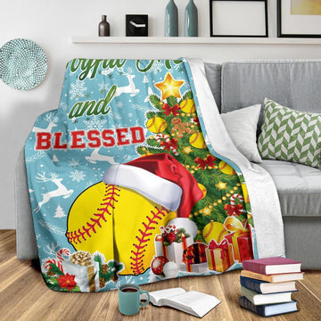litzzy Joyful Merry Fleece Blanket - Latg2411202 Quilt Blanket   