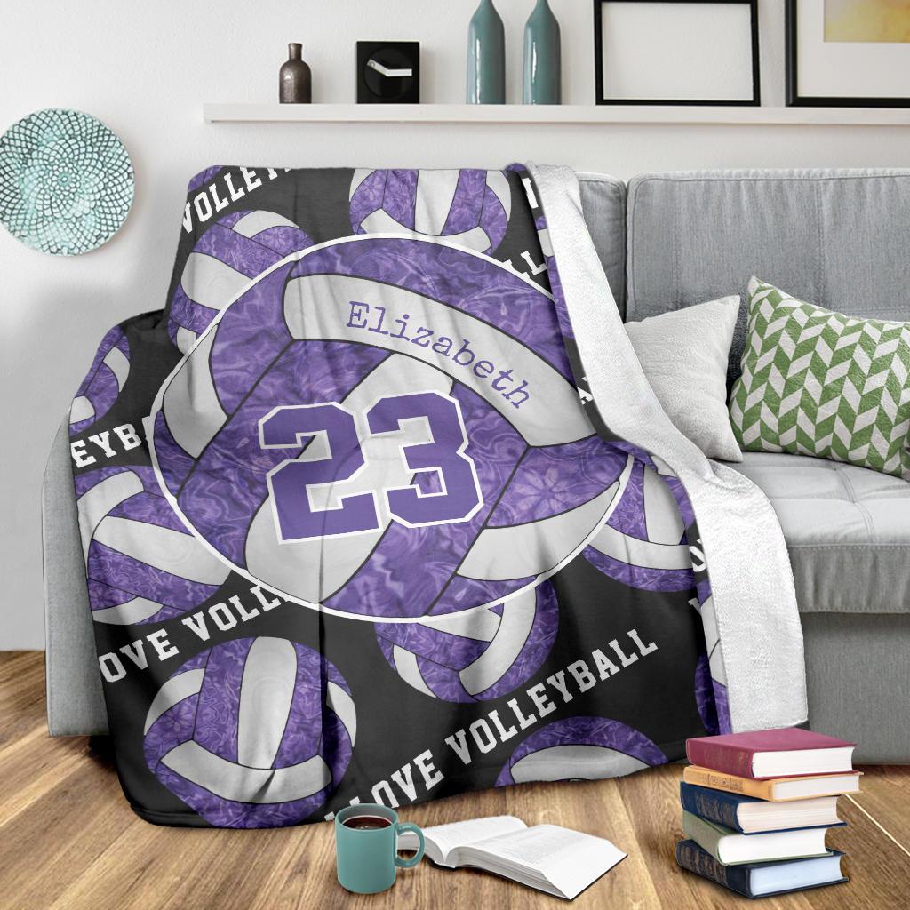 litzzy Purple White - I Love Vlb Collection Fleece Blanket - Ty0611202 Quilt Blanket   