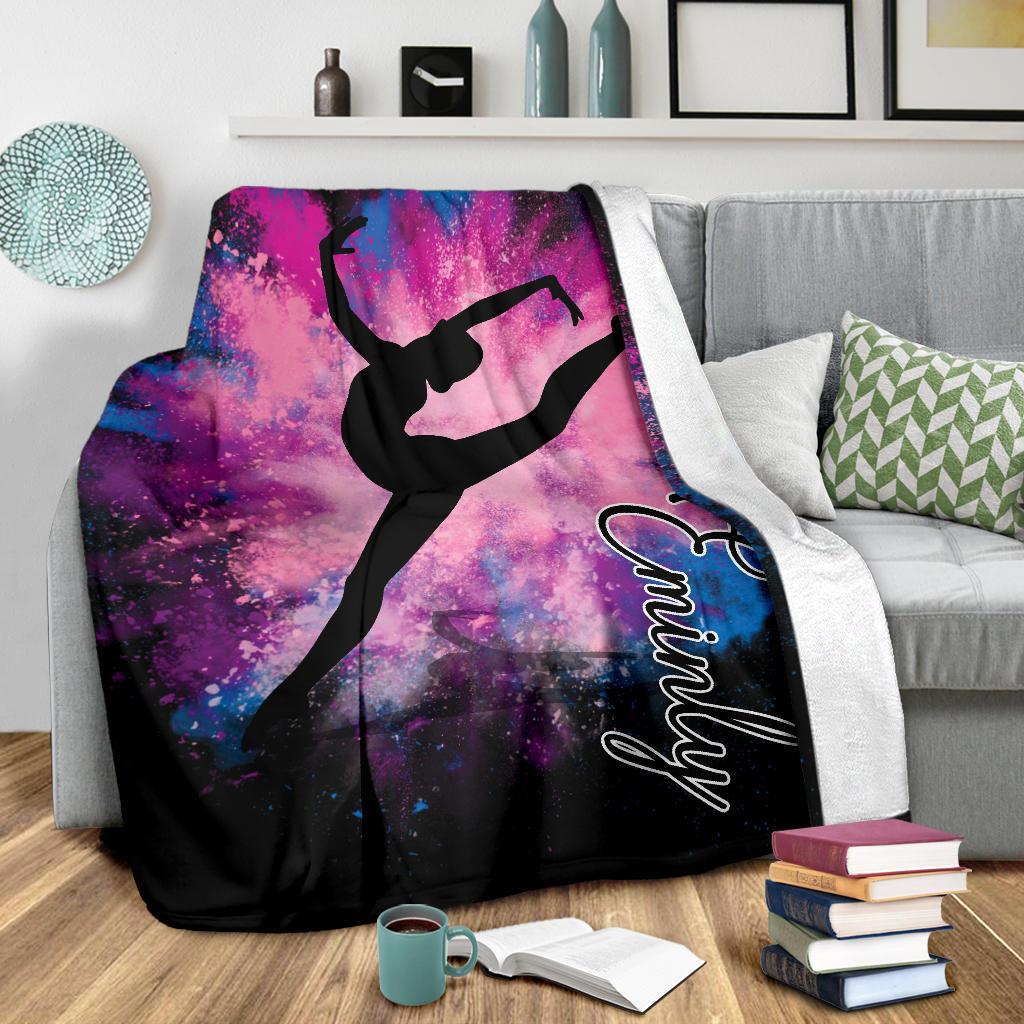 litzzy Personalized Gymnastic Fleece Blanket - Tlno1311202 Quilt Blanket   