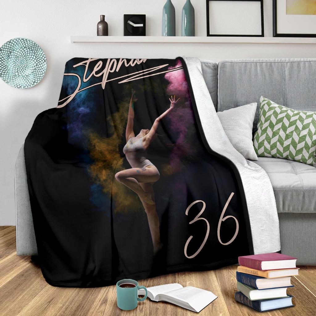 litzzy Personalized Gymnastic Colorful Fleece Blanket - Nh1311202Ki Quilt Blanket   