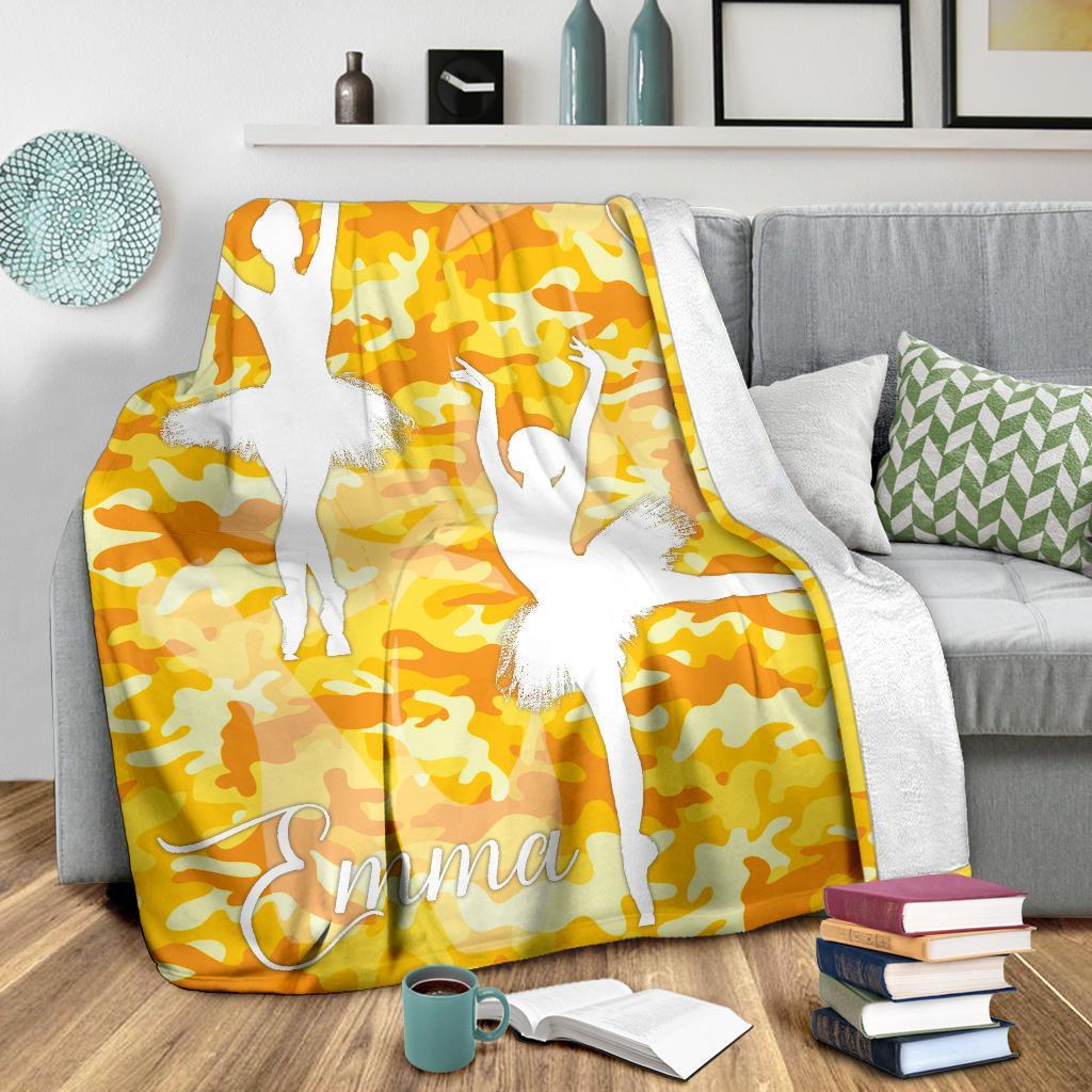litzzy Personalized Ballet Fleece Blanket - Latg2311201 Quilt Blanket   