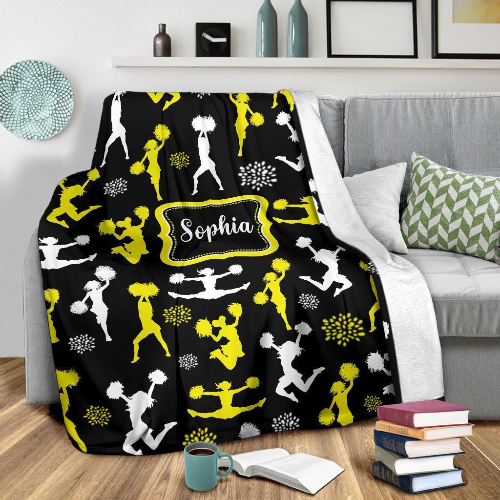 litzzy Personalized Cheerleader Collection Fleece Blanket - Tlnb1711201 Quilt Blanket   