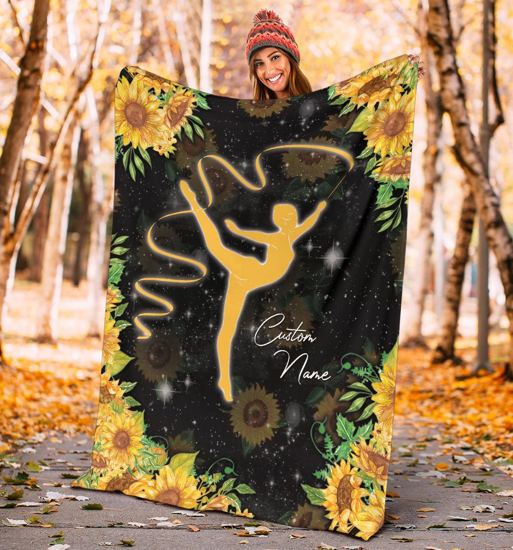 litzzy Personalized Gymnastic Fleece Blanket - Lath0312201 Quilt Blanket   