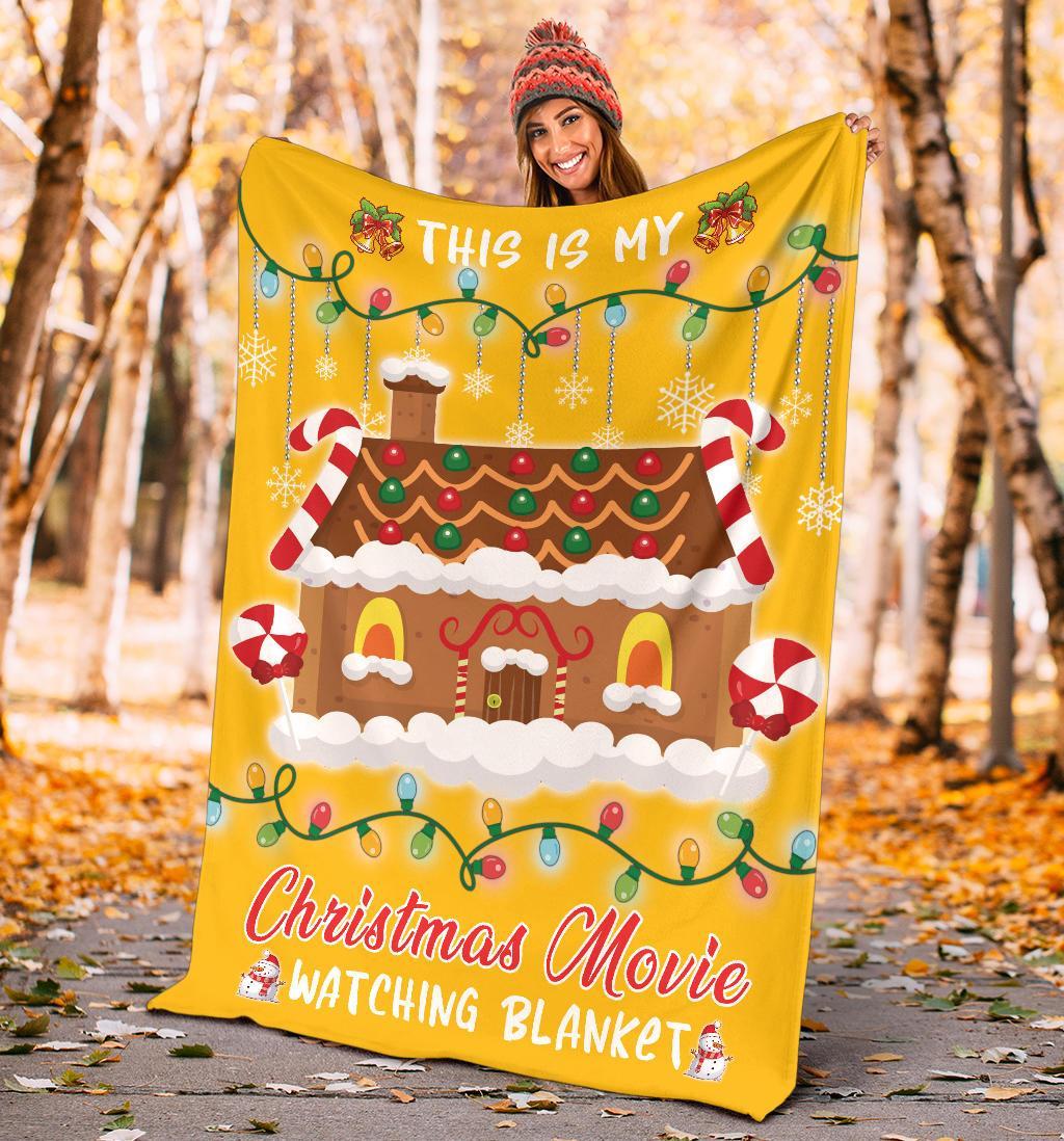 litzzy This Is My Christmas Fleece Blanket - Laci2711202 Quilt Blanket YELLOW 50 X 60 
