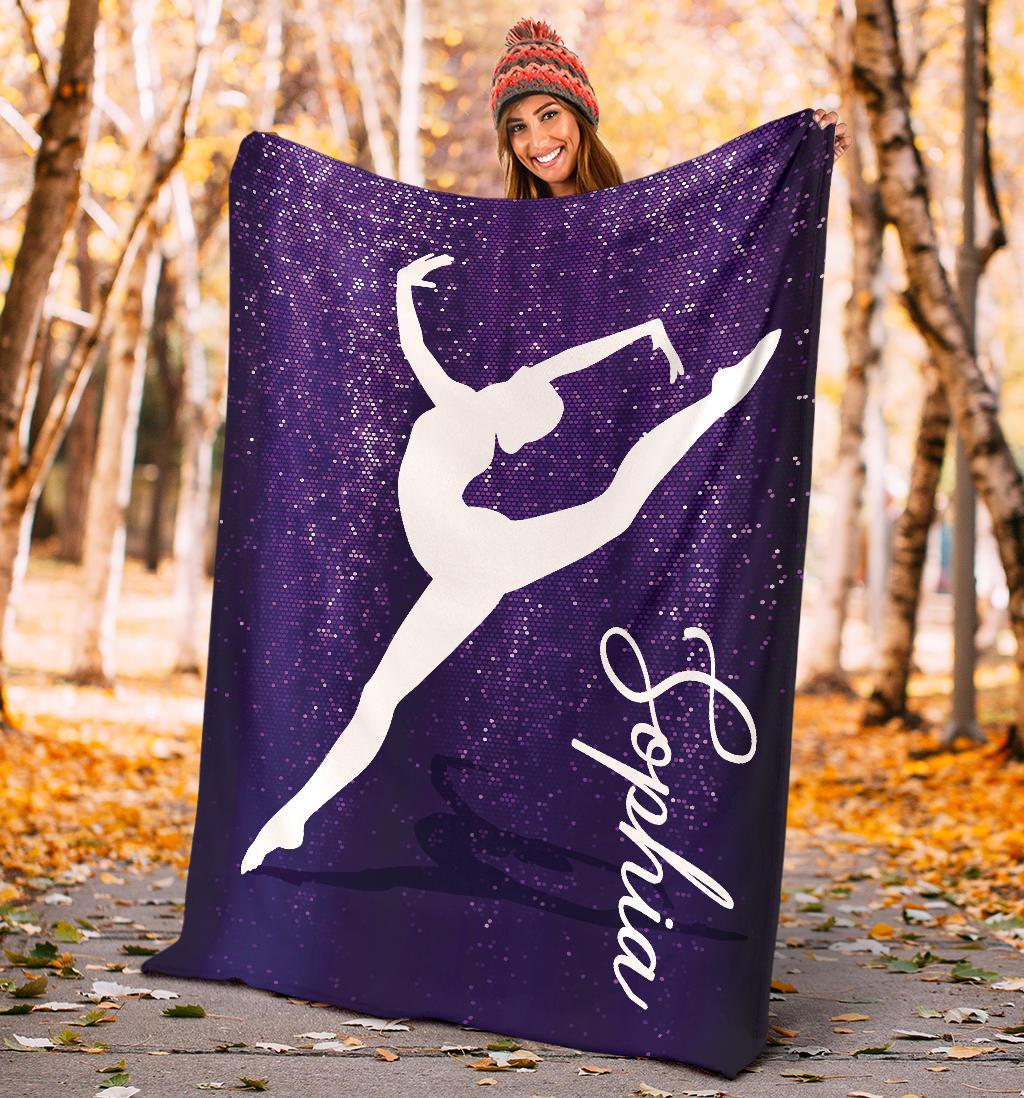 litzzy Personalized Gymnastic Fleece Blanket - Tlno1311202 Quilt Blanket   