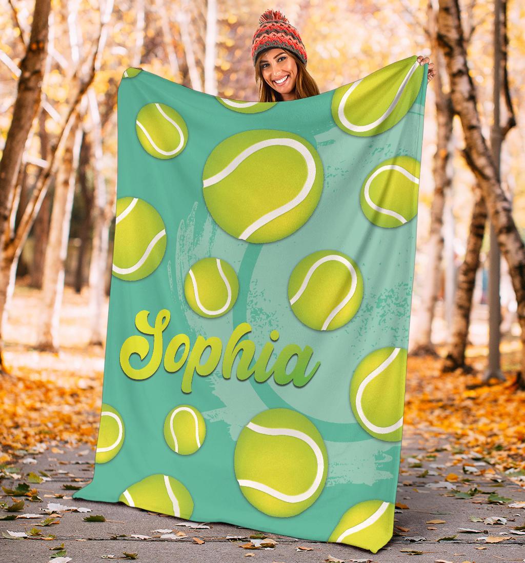 litzzy Personalized Tennis Fleece Blanket - Latg2311202 Quilt Blanket   