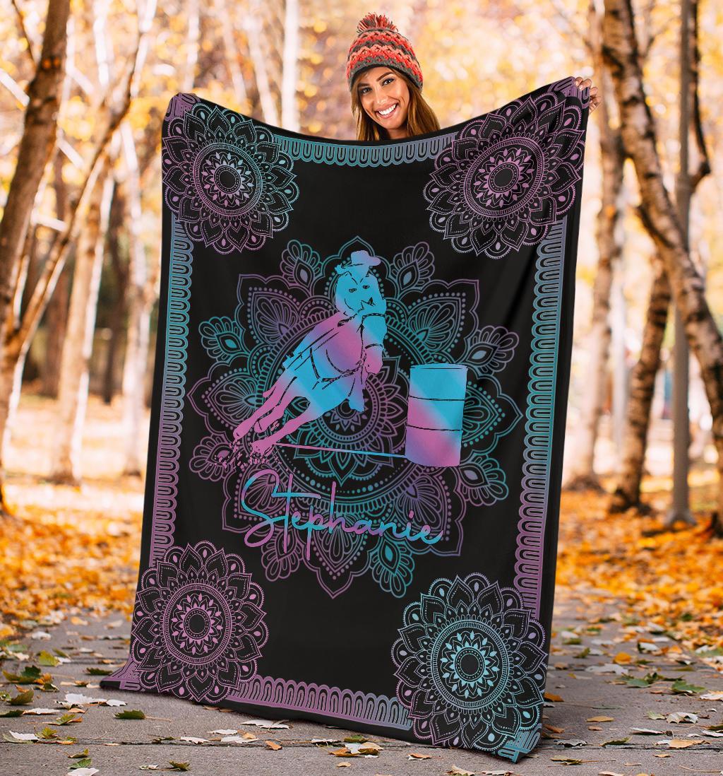 litzzy Personalized Horse Girl Fleece Blanket - Tltm2011201 Quilt Blanket   