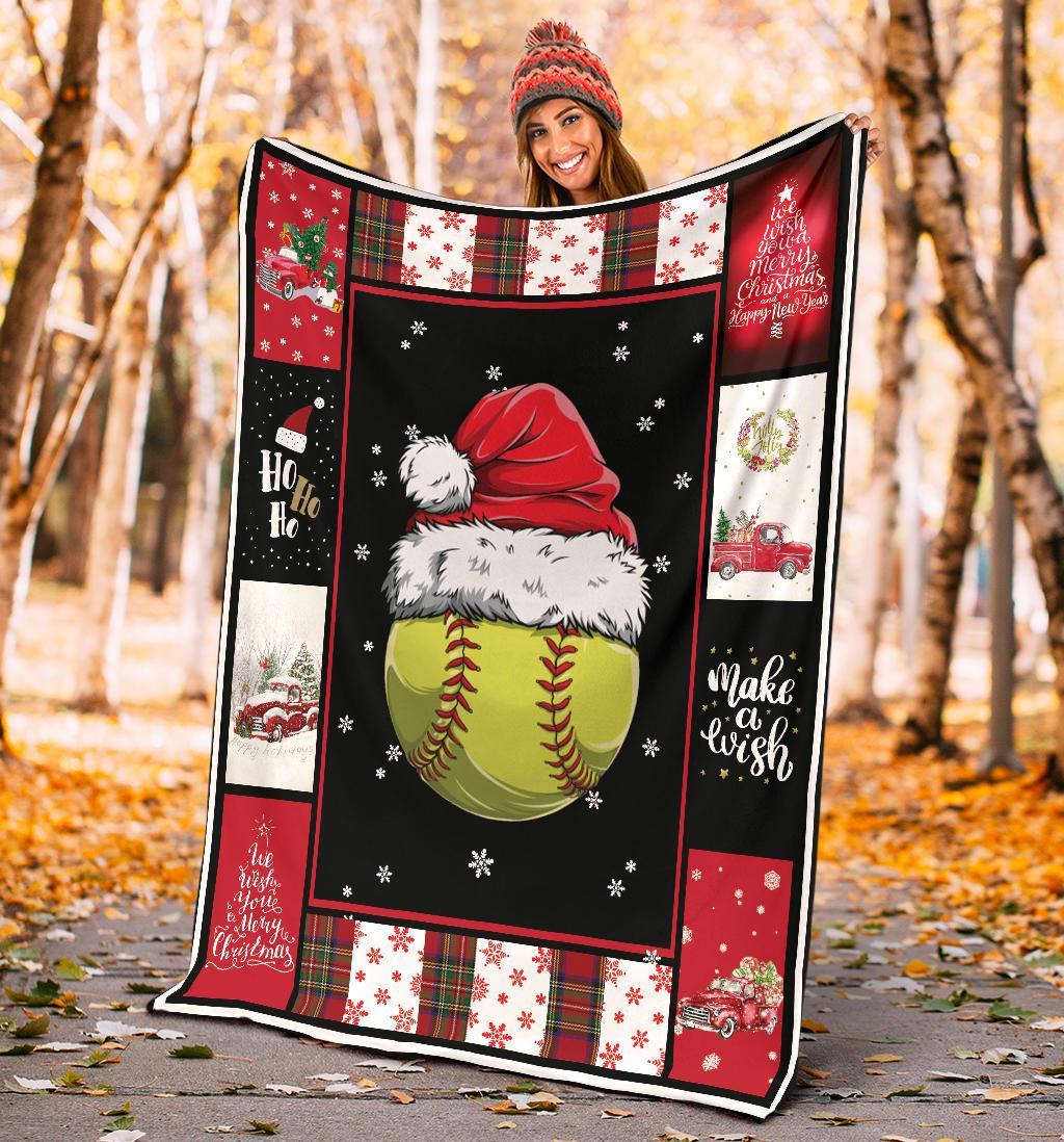 litzzy Sport Santa Xmas Fleece Blanket - Lath2011201 Quilt Blanket   