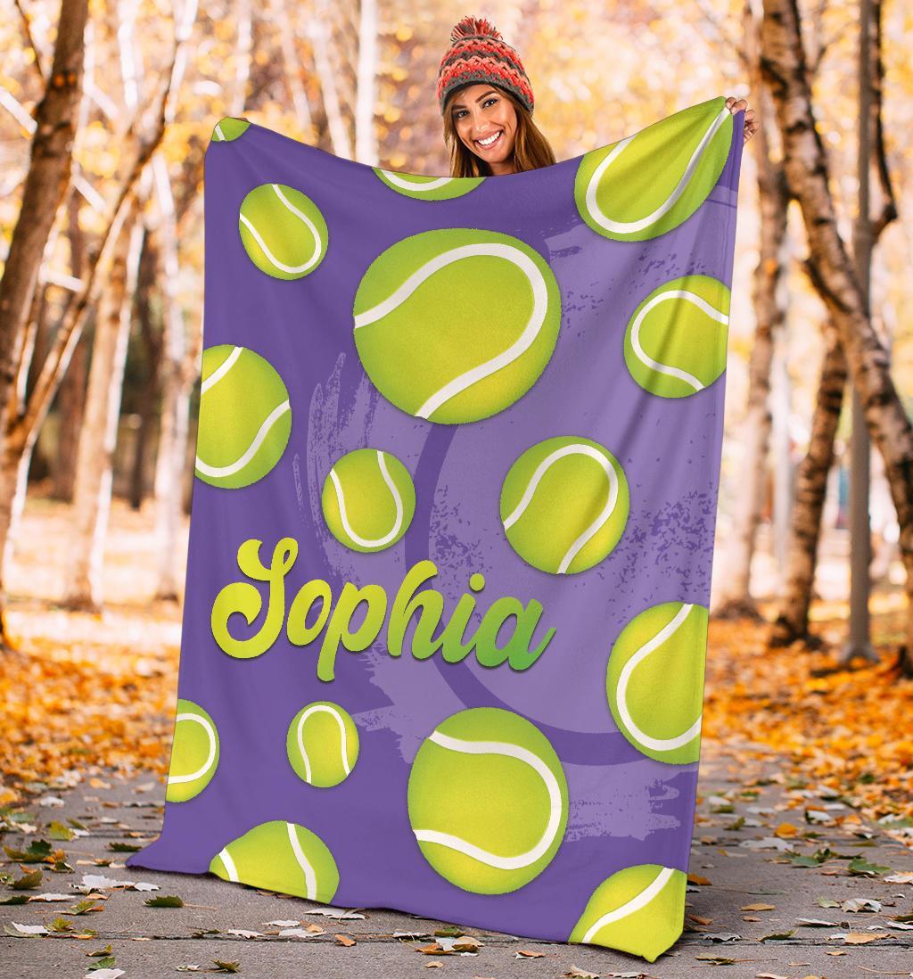 litzzy Personalized Tennis Fleece Blanket - Latg2311202 Quilt Blanket   