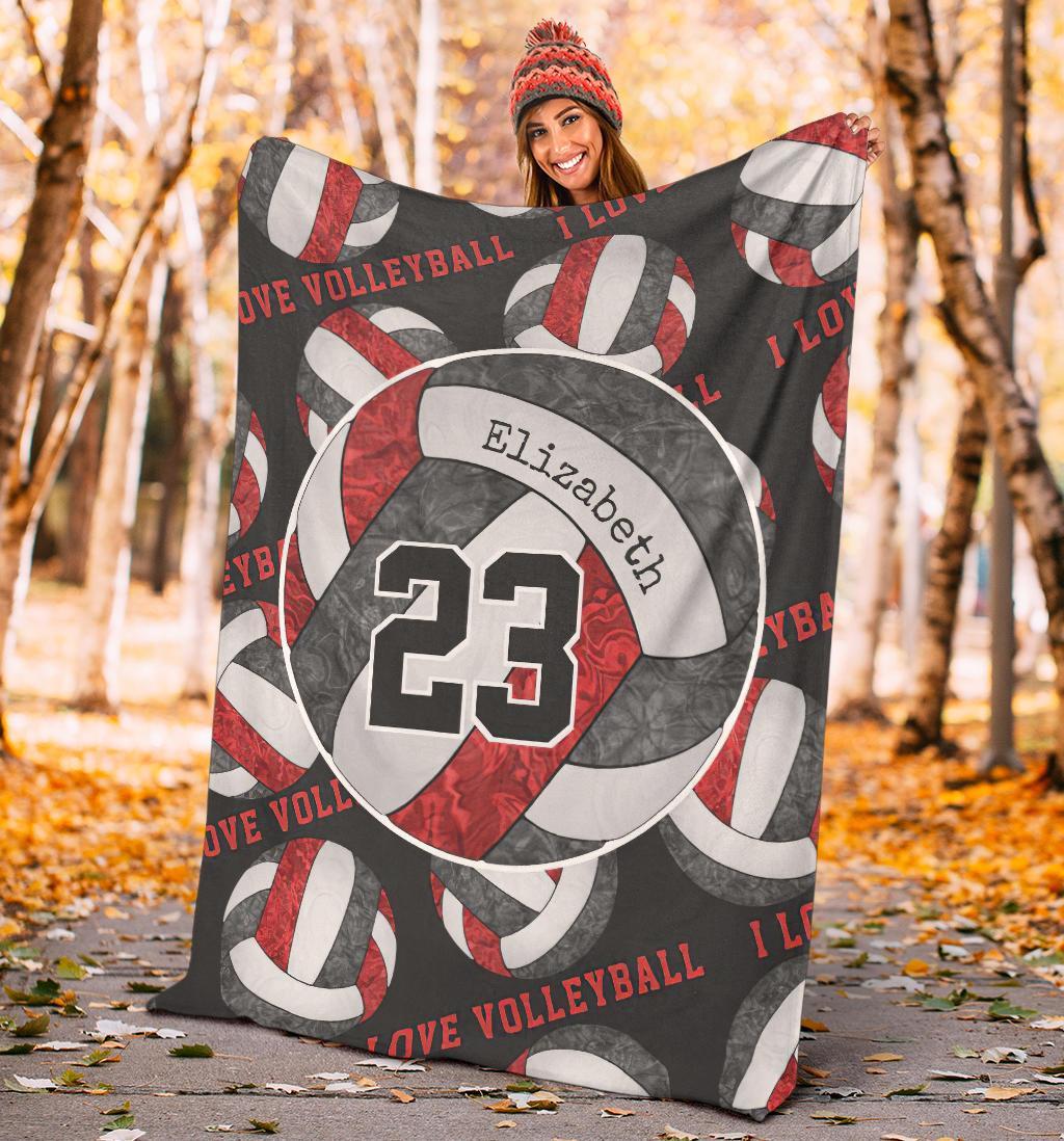 litzzy Black Red White - I Love Vlb Collection Fleece Blanket - Ty0611202 Quilt Blanket   