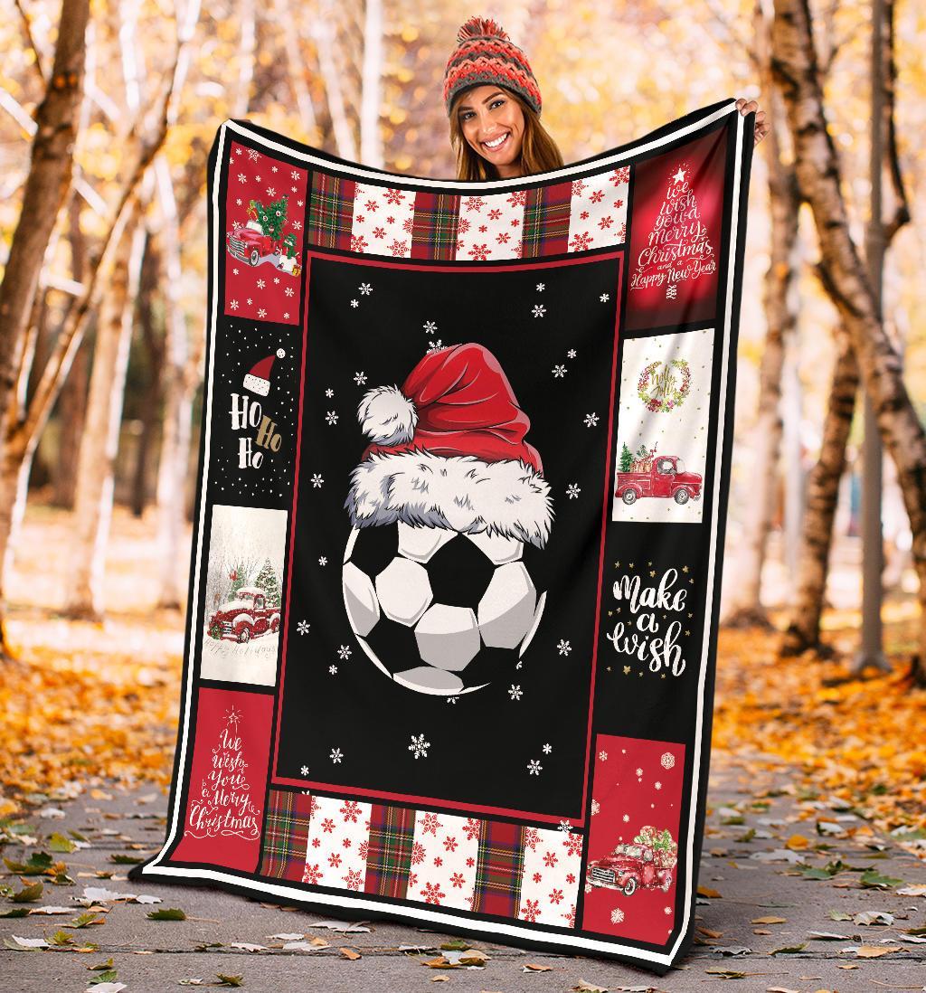 litzzy Sport Santa Xmas Fleece Blanket - Lath2011201 Quilt Blanket   