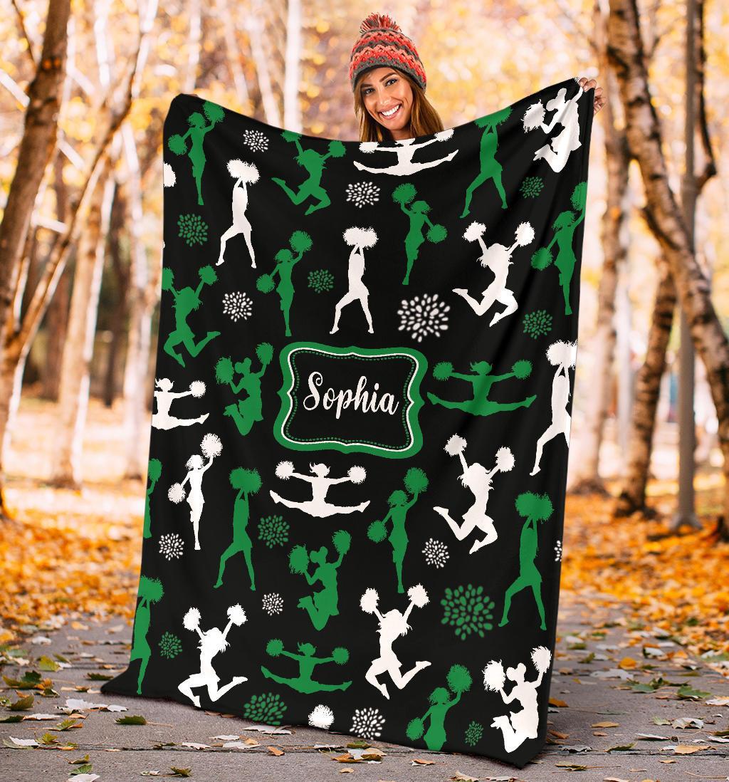 litzzy Personalized Cheerleader Collection Fleece Blanket - Tlnb1711201 Quilt Blanket   