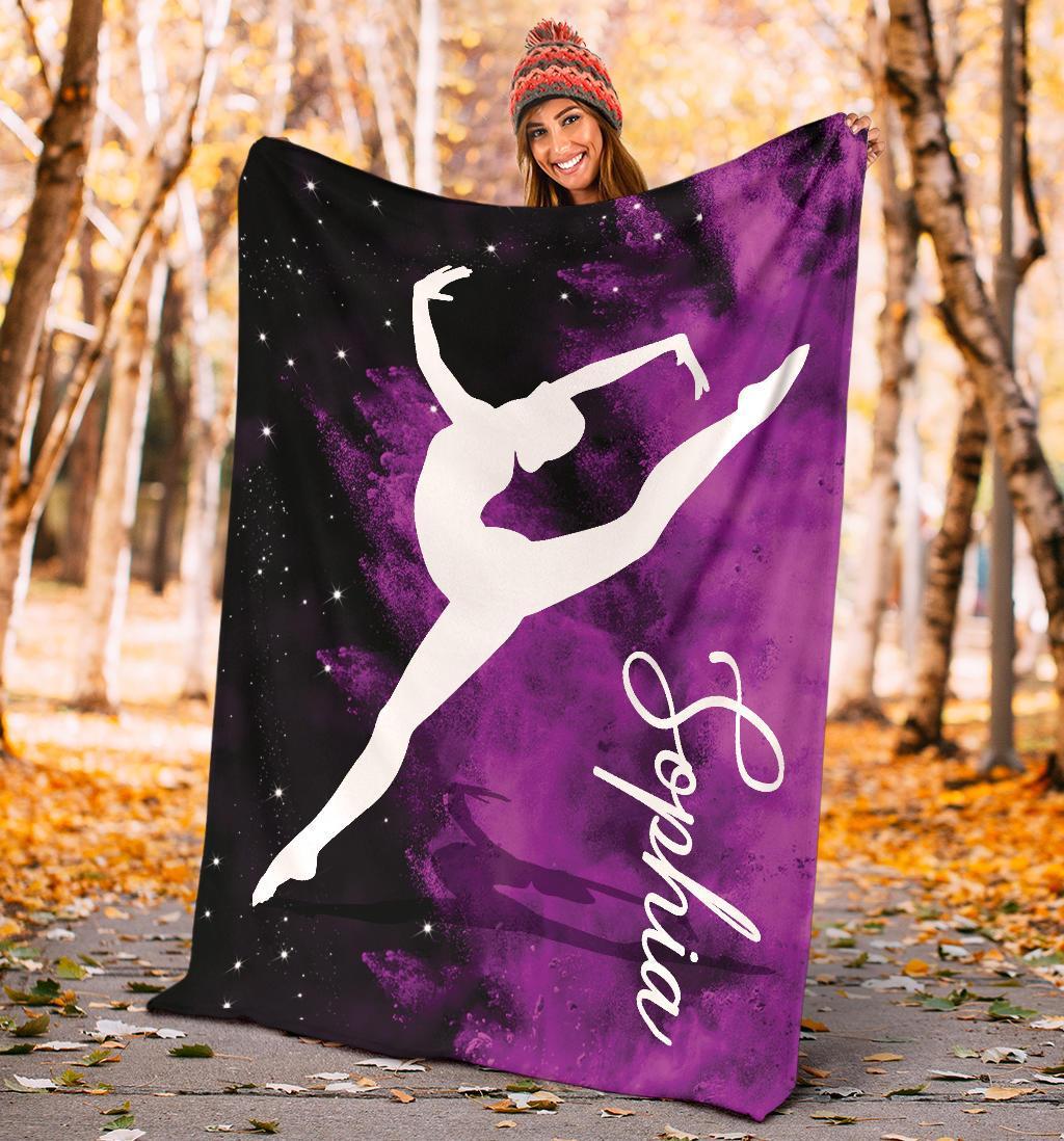 litzzy Personalized Gymnastic Fleece Blanket - Tlno1311202 Quilt Blanket   