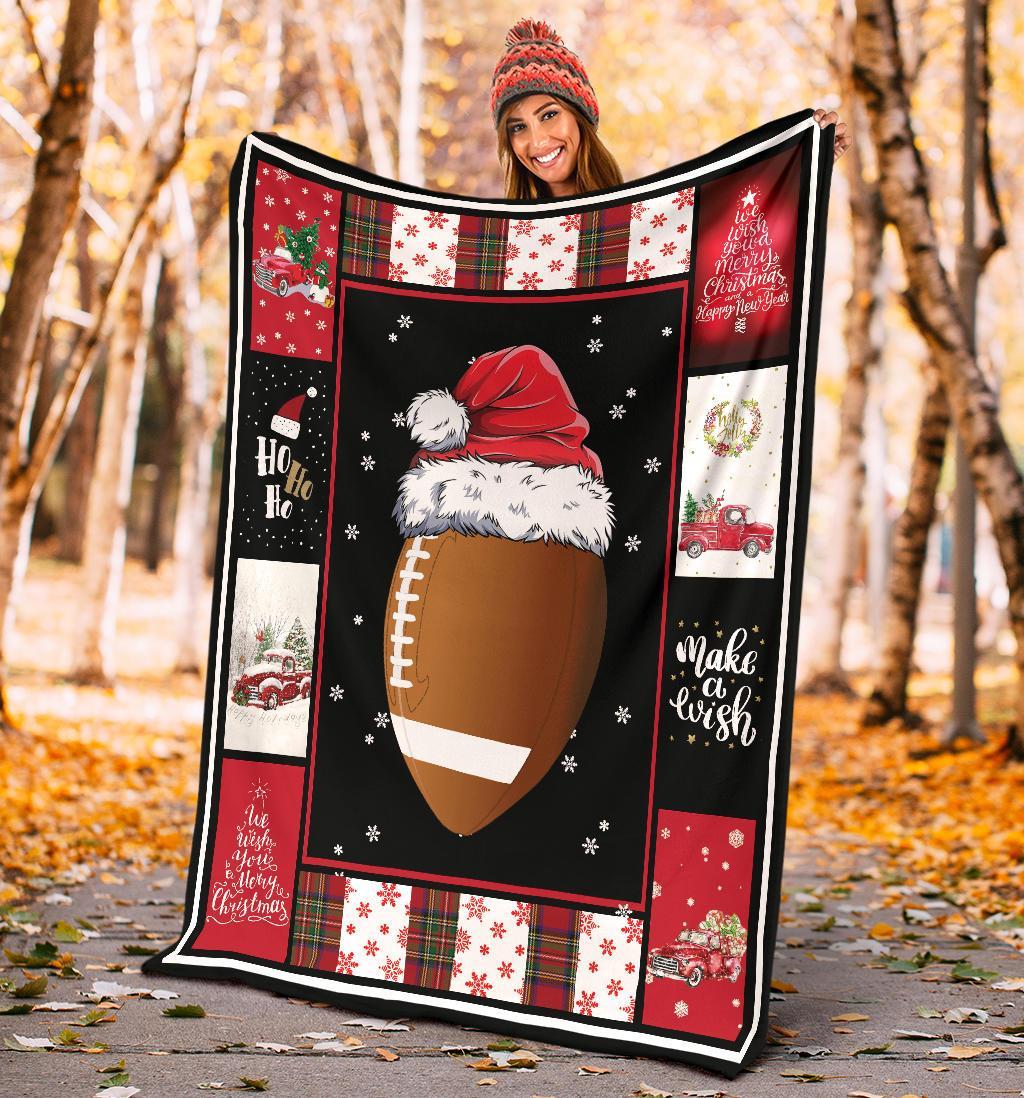 litzzy Sport Santa Xmas Fleece Blanket - Lath2011201 Quilt Blanket   