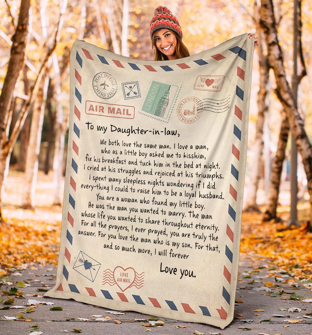 litzzy To My Daughter - In - Law Fleece Blanket - Lath040802 Quilt Blanket   