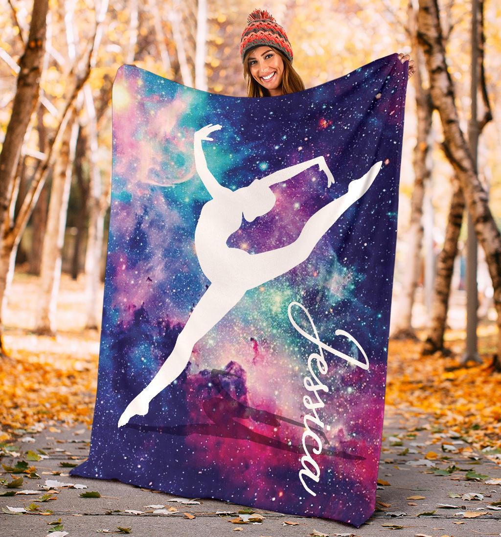 litzzy Personalized Gymnastic Fleece Blanket - Tlno1311202 Quilt Blanket   