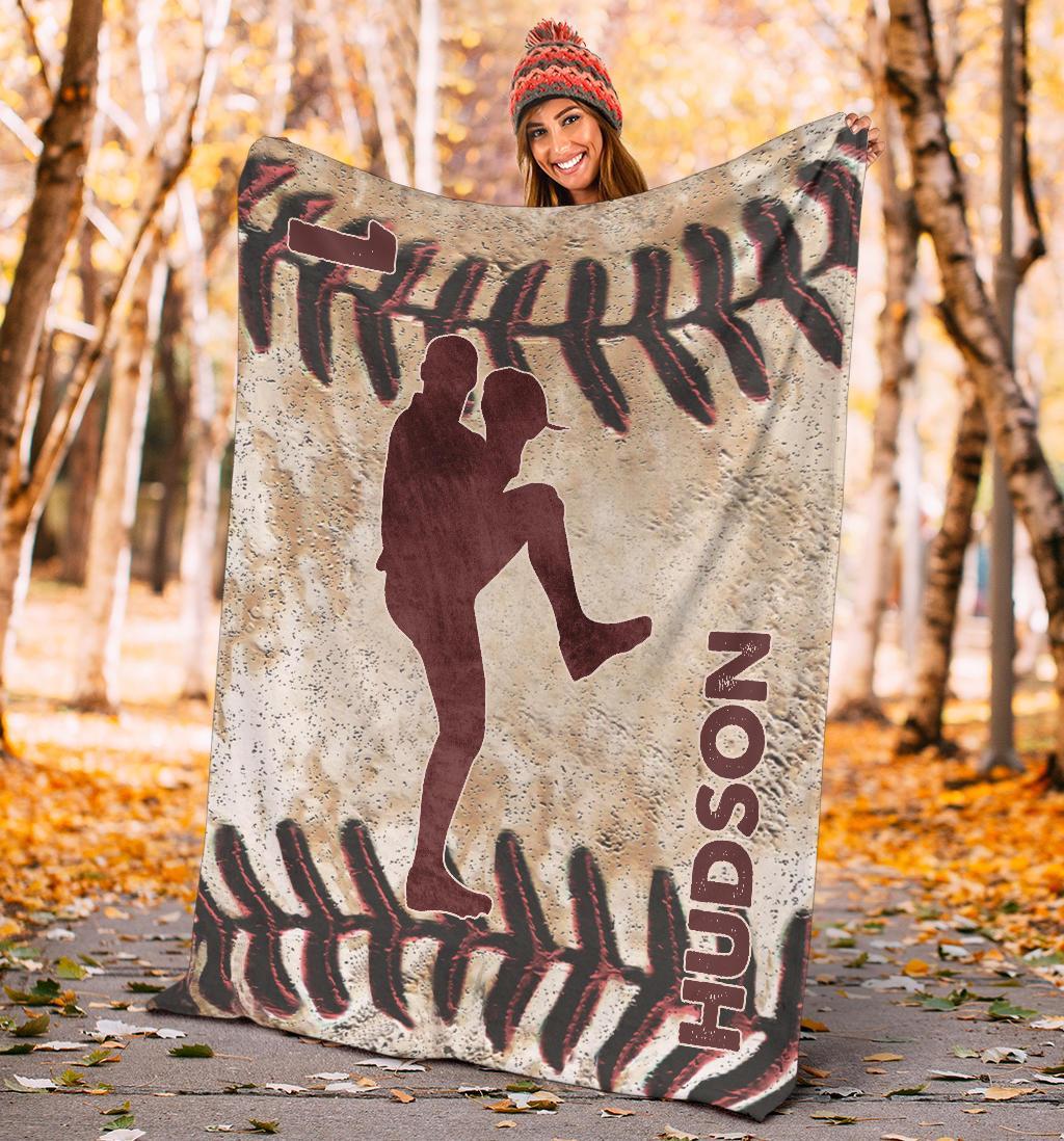 litzzy Personalized Vintage Baseball Player - Nh1708201 Quilt Blanket   