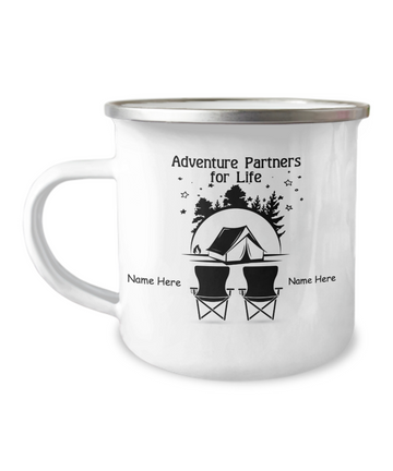 litzzy Adventure Partners For Life Personalized Camper Mug Mug   