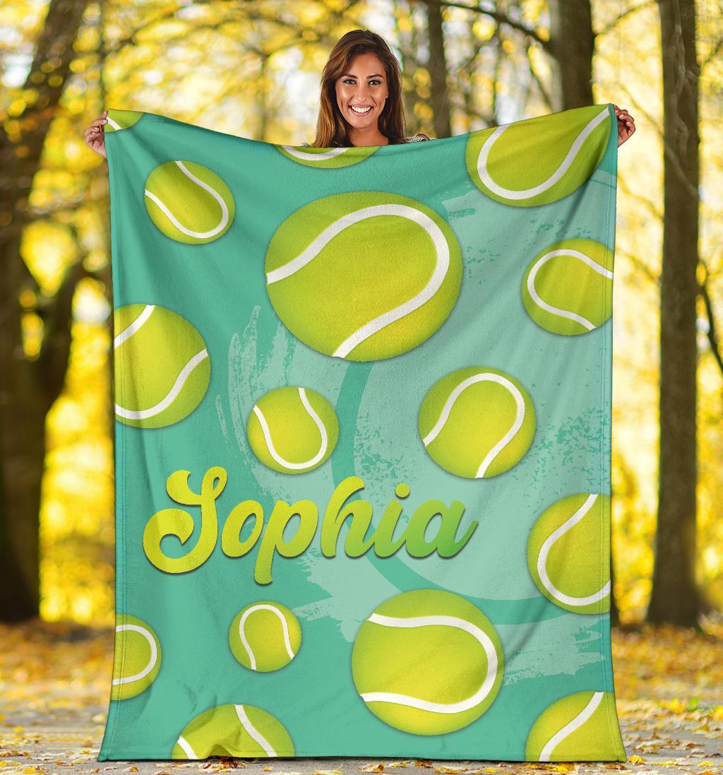 litzzy Personalized Tennis Fleece Blanket - Latg2311202 Quilt Blanket   