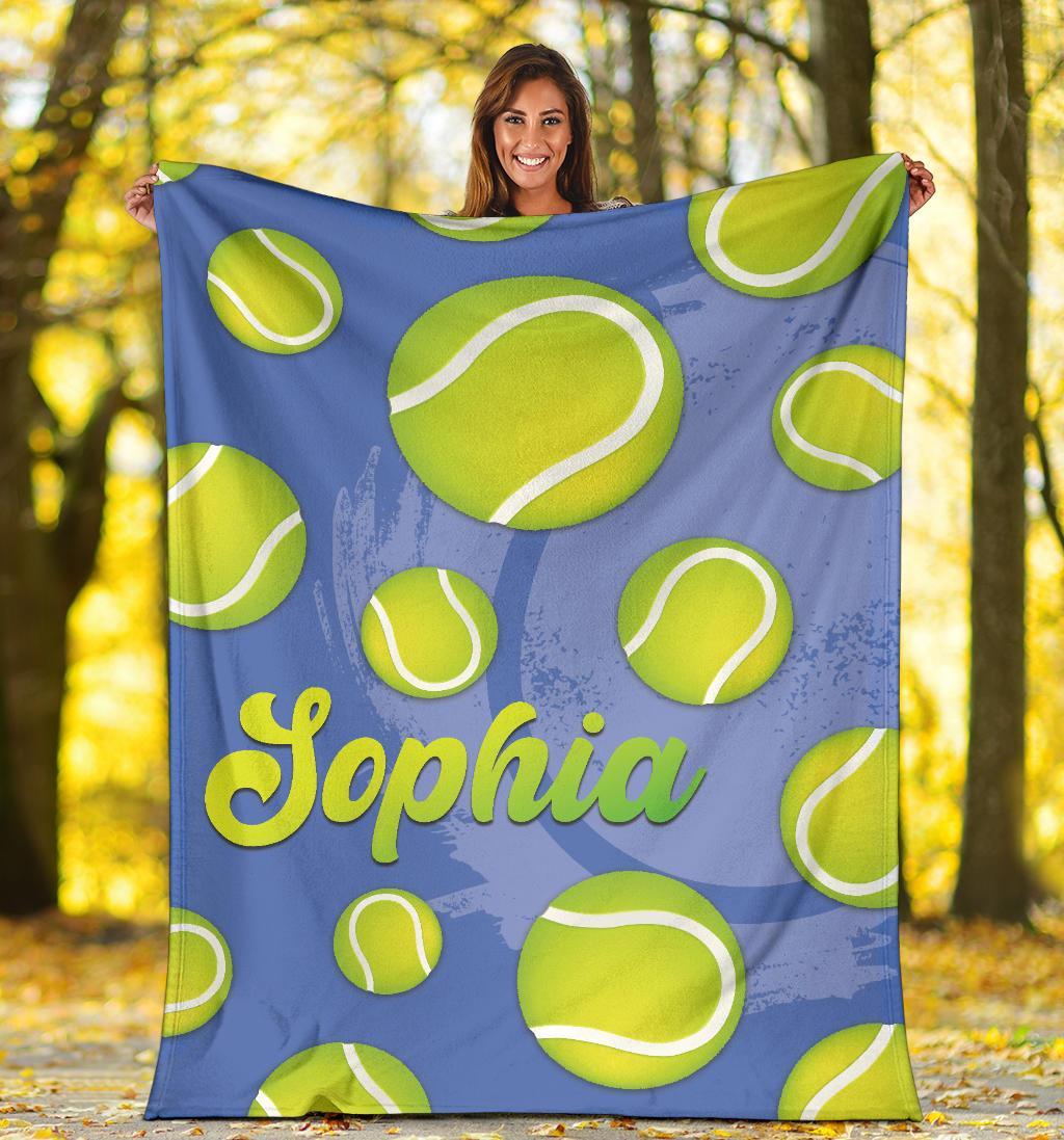 litzzy Personalized Tennis Fleece Blanket - Latg2311202 Quilt Blanket   