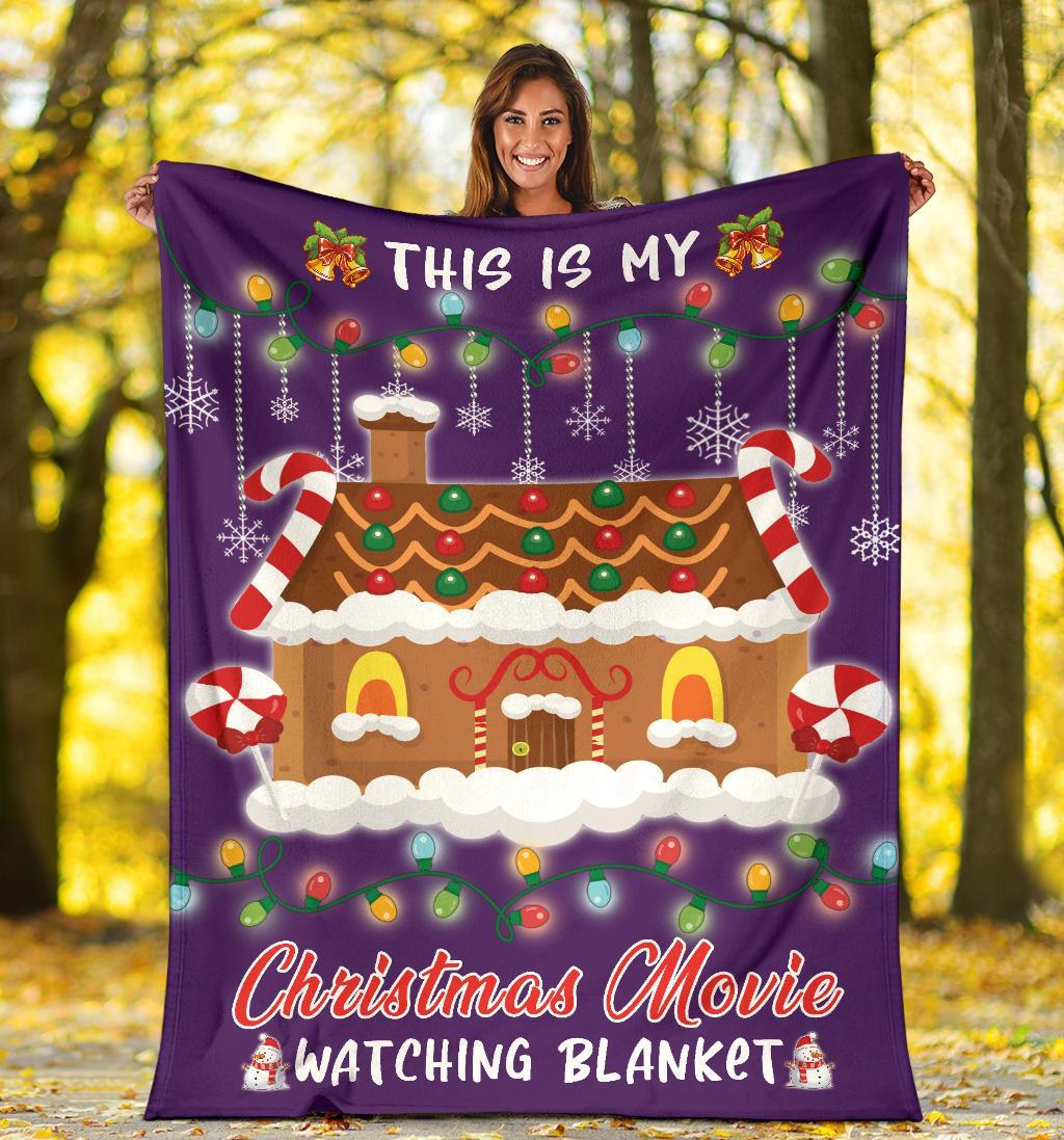 litzzy This Is My Christmas Fleece Blanket - Laci2711202 Quilt Blanket PURPLE 50 X 60 
