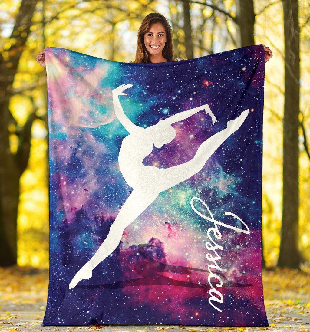 litzzy Personalized Gymnastic Fleece Blanket - Tlno1311202 Quilt Blanket   