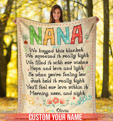 litzzy Personalized To Nana Fleece Blanket - Latg040804 Quilt Blanket   