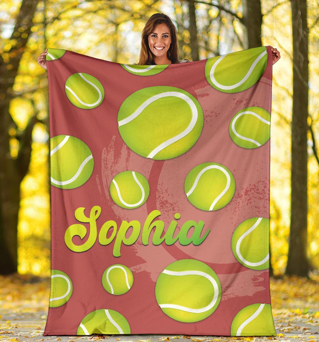 litzzy Personalized Tennis Fleece Blanket - Latg2311202 Quilt Blanket   