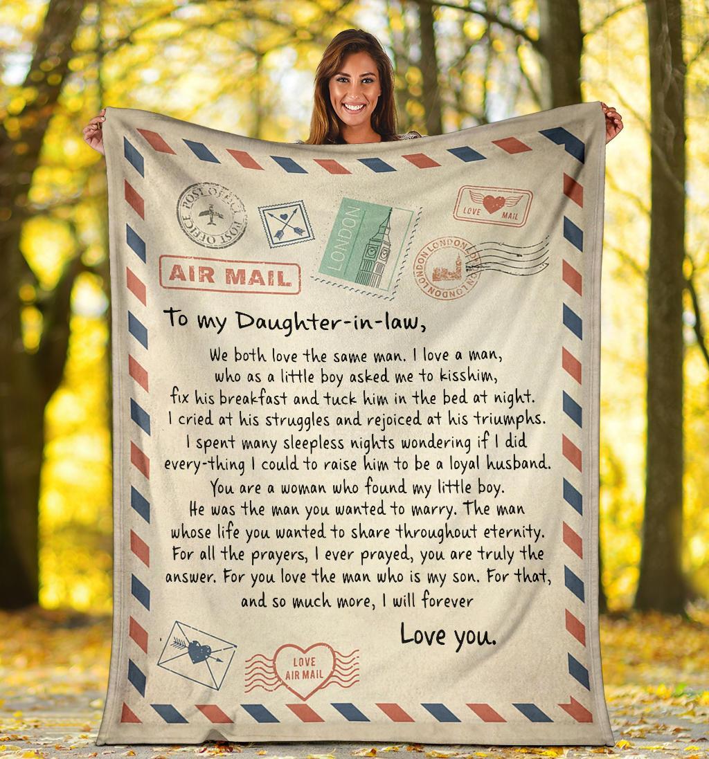 litzzy To My Daughter - In - Law Fleece Blanket - Lath040802 Quilt Blanket   
