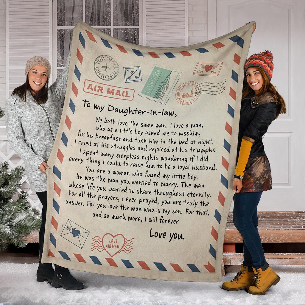 litzzy To My Daughter - In - Law Fleece Blanket - Lath040802 Quilt Blanket   